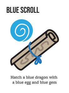 Blue Scroll